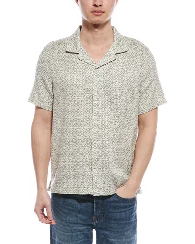 FOR THE REPUBLIC FOR THE REPUBLIC LINEN-BLEND BUTTON SHIRT