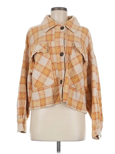 Pre-owned For The Republic Long Sleeve Blouse In Orange