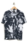 For The Republic Print Camp Shirt In Black