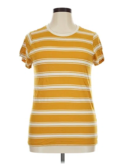 Pre-owned For The Republic Short Sleeve T-shirt In Yellow