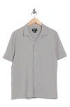 For The Republic Solid Camp Shirt In Gray