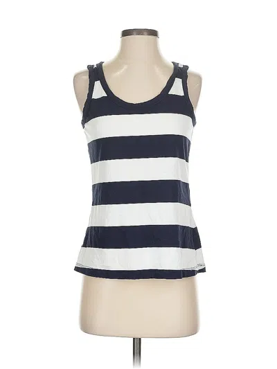 Pre-owned For The Republic Tank Top Blue Halter Neckline Tops