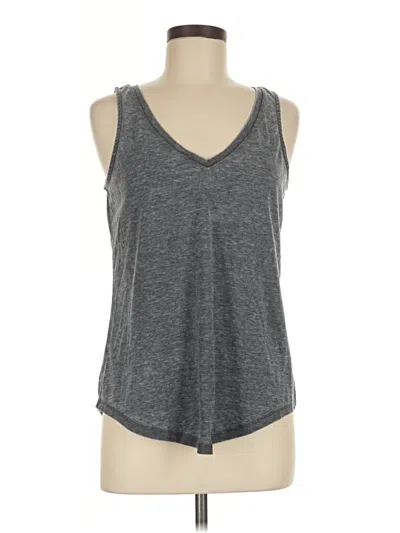 Pre-owned For The Republic Tank Top Gray Plunge Neckline Tops