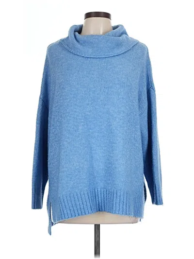Pre-owned For The Republic Turtleneck Sweater In Blue