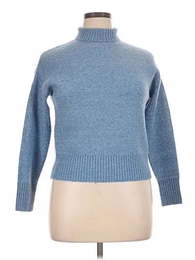 For The Republic Turtleneck Sweater In Blue