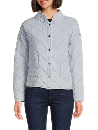For The Republic Women's Quilted Denim Jacket