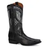 Forastero Men's Cowboy Leather Boots In Black In Black