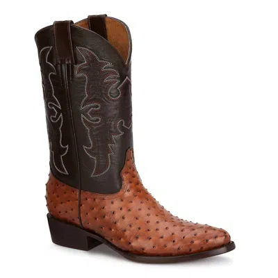Forastero Men's Genuine Leather Cowboy Boots In Honey/brown In Multi