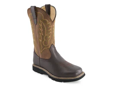 Forastero Men's Leather Cowboy Boots In Brown