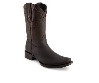 Forastero Men's Real Leather Cowboy Boots In Brown