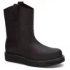 Forastero Work Men's Leather Boots In Black