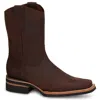 Forastero Western Men Suede Leather Boots In Brown