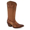 Forastero Women Premium Leather Western Boots In Brown In Brown