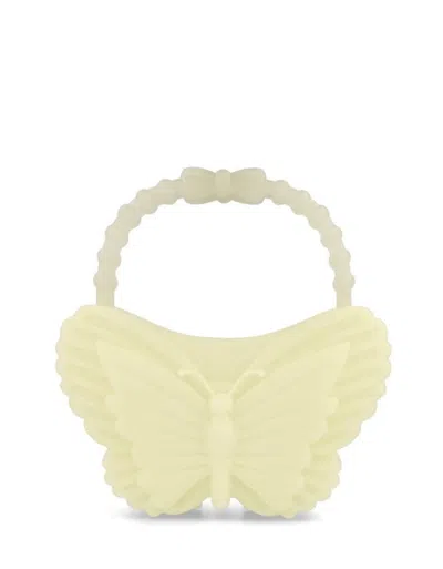 Forbitches Glow In The Dark Butterfly Frame Tote In Yellow