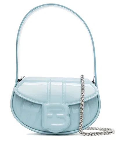 Forbitches Logo-embossed Rounded Mini Bag In Blue