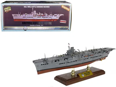Forces Of Valor Hms Ark Royal (91) British Aircraft Carrier "operation Of Norway" (1941) 1/700 Scale Model By Forces In Gray