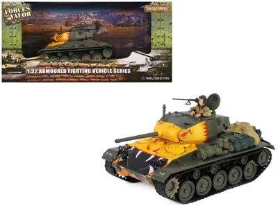 Forces Of Valor M24 Chaffee Light Tank "tiger Face 79th Tank Btn Han River South Korea" (1950) United States Army "a