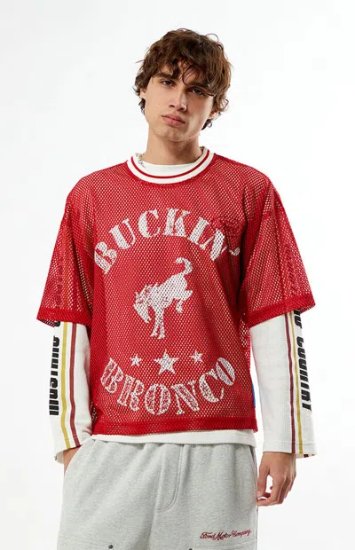 Ford Men's Buckin' Bronco Jersey In Red