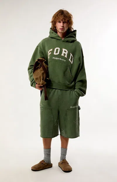 Ford Men's Collegiate Hoodie In Green