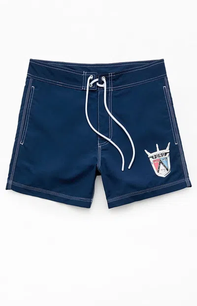 Ford Men's Crown 4.5" Boardshorts In Blue