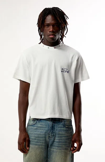 Ford Men's Gemstone Logo T-shirt In White