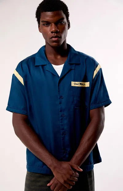 Ford Men's Motors Work Camp Shirt In Blue