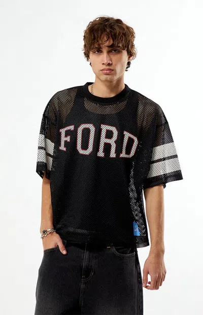 Ford Men's Striped Jersey In Black In Multi
