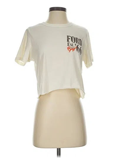 Pre-owned Ford Short Sleeve T-shirt In Ivory