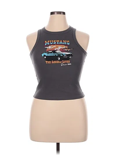 Pre-owned Ford Tank Top Gray Halter Neckline Tops