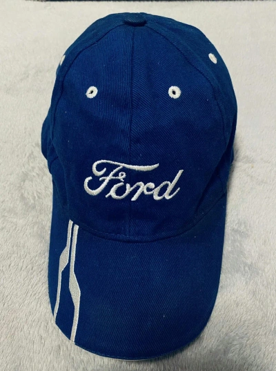 Pre-owned Ford X Racing Vintage Ford Archive Faded Blue Cap