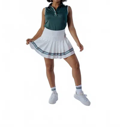 Fore All Jane Skirt In White Striped In Multi