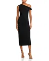Fore Asymmetrical Dress In Black