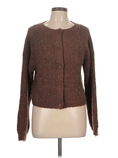 Pre-owned Fore Cardigan Sweater In Brown
