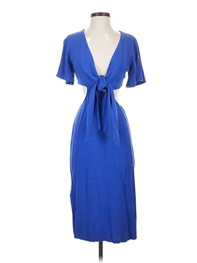 Pre-owned Fore Casual Dress In Blue