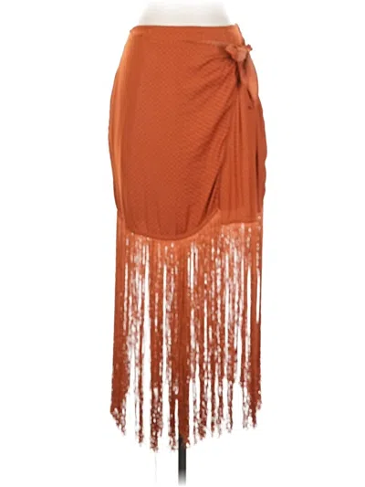 Pre-owned Fore Casual Skirt In Orange