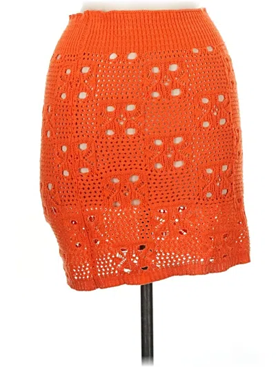 Pre-owned Fore Casual Skirt In Orange