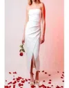 Fore Collection Addilyn Cocktail Midi Dress In White In White