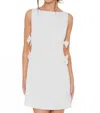Fore Collection Bow Detail Cocktail Dress In White In White