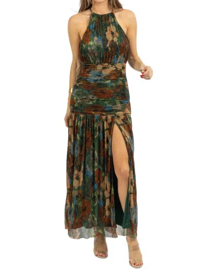 Fore Collection Mirabel Shimmer Maxi Dress In Multi