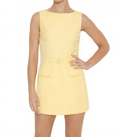 Fore Collection Natalia Romper Dress In Yellow In Gold