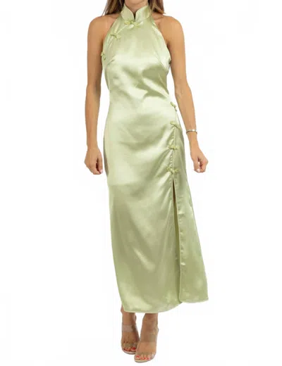 Fore Collection Phoebe Maxi Dress In Sage In Green