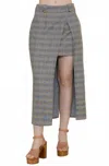 Fore Collection Siren Maxi Skirt In Gray In Gray