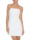 Fore Collection Strapless Bow Back Mini Dress In White In White