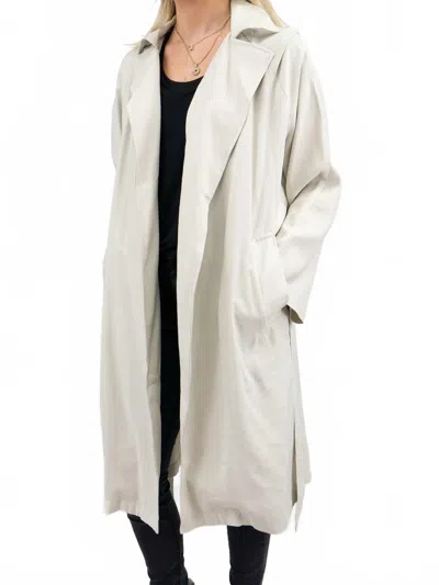 Fore Collection Timeless Trench Coat In Beige In White