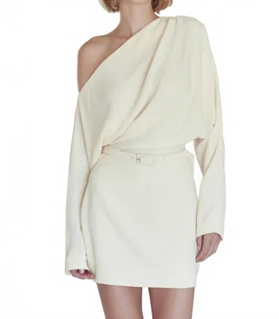Fore Collection Women's Belted Mini Dress In Butter In White