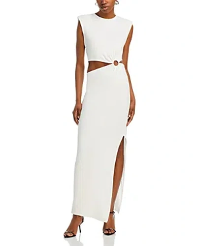 Fore Cut Out Midi Dress In Ivory