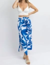 Fore Extra-tropic Wrap Midi Skirt In Blue In Blue