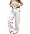 Fore Goldie Wide Leg Pants In Cream In White