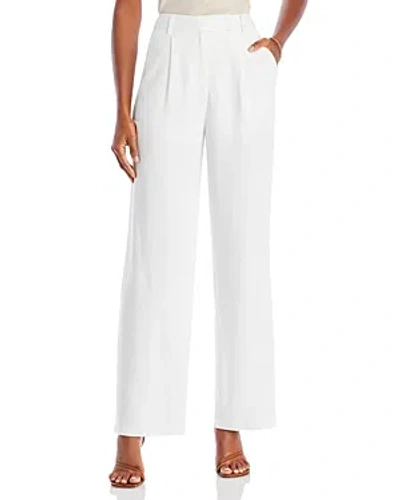 Fore High Rise Slim Fit Pants In White
