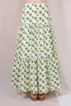 Fore Kiwi Skirt In White / Green
